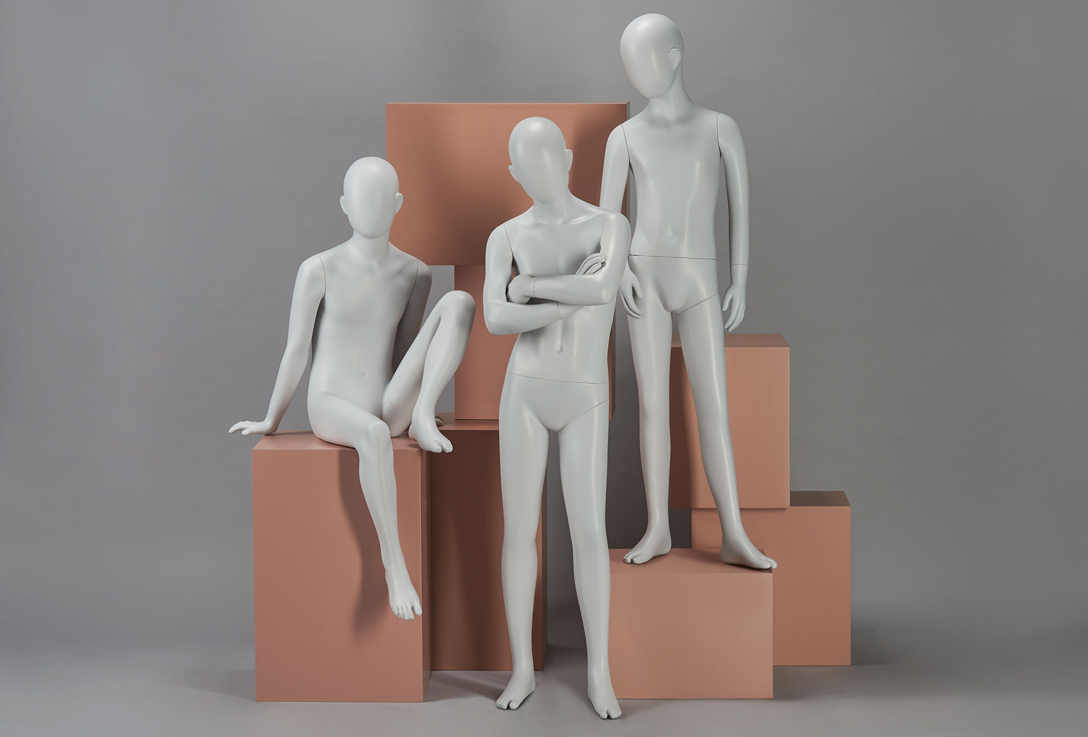 Pied De Mannequin Pour Enfants - En Plastique Durable - Hauteur 56 Cm - Base 19x11,6 Cm - Pour Vitrine, Présentation Chaussettes - 5